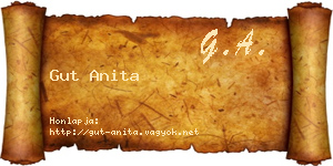 Gut Anita névjegykártya